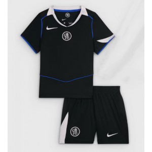 Chelsea Jalkapallovaatteet Lasten Kolmas peliasu 2025-26 Lyhythihainen (+ Lyhyet housut)